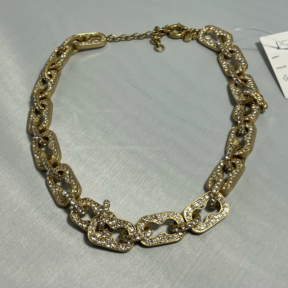 J Crew NWT Gold Chain Link Necklace